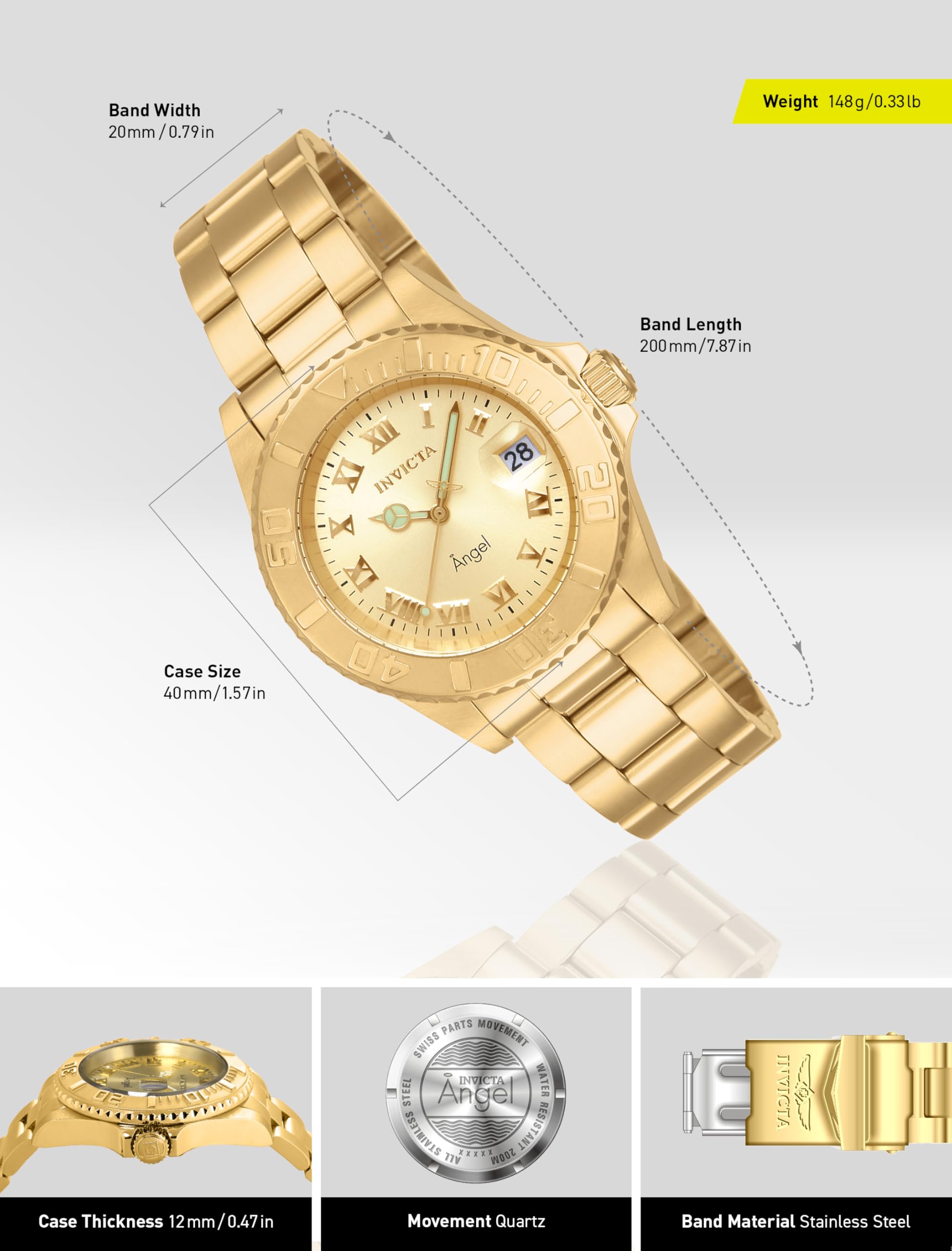 invicta-angel-14321-damenuhr-40mm-edelstahl image 3