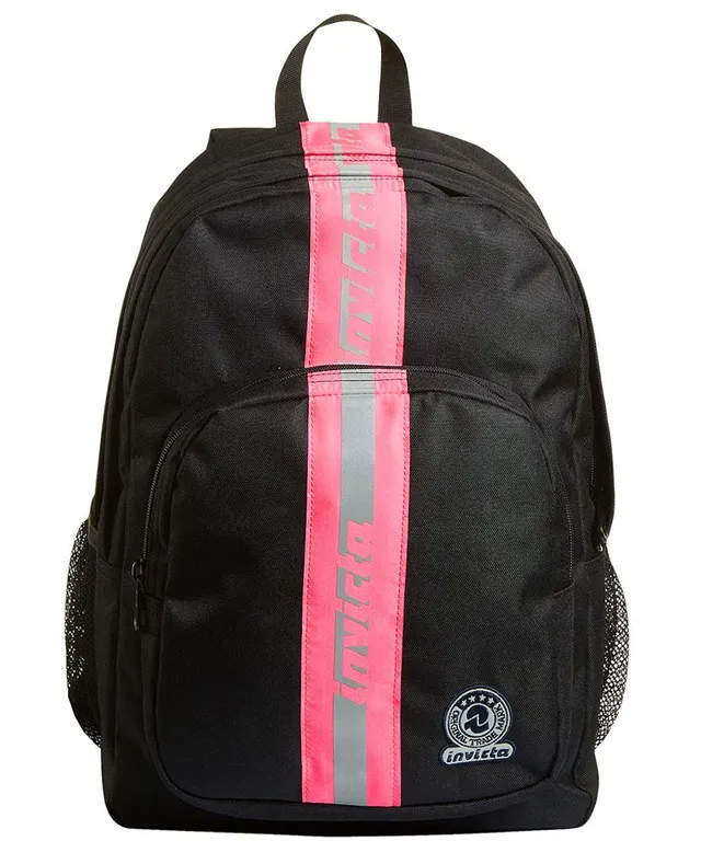 invicta-rucksack-schule-38l-schwarz-pink-reflektierend image 1