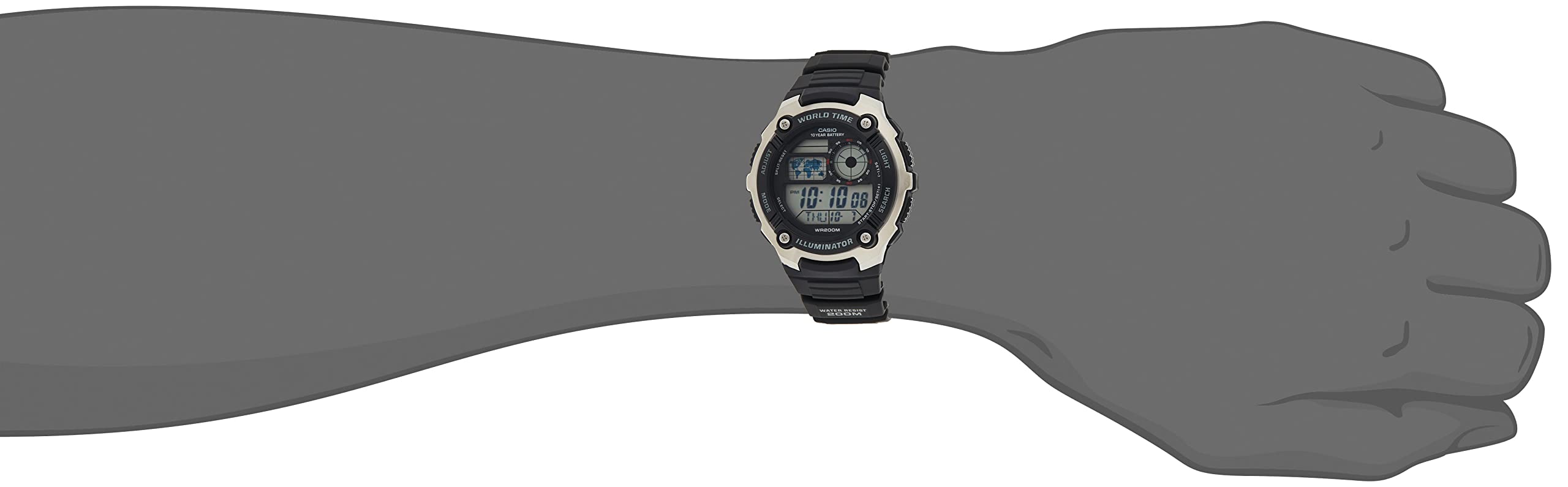 casio-collection-ae-2100w-herren-digitaluhr-resin-20-bar image 6