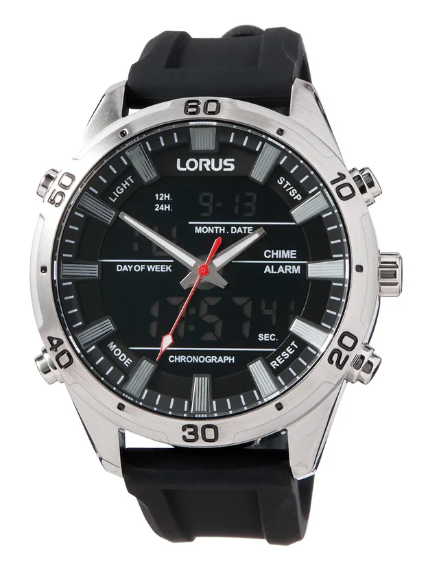 lorus-herrenuhren-chronograph-rw653ax9-silikonband image 1