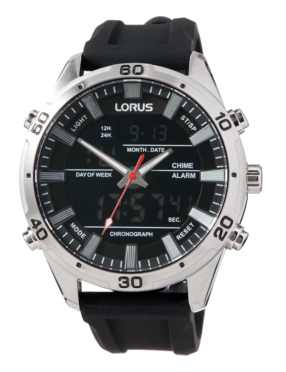 lorus-herrenuhren-chronograph-rw653ax9-silikonband image 1
