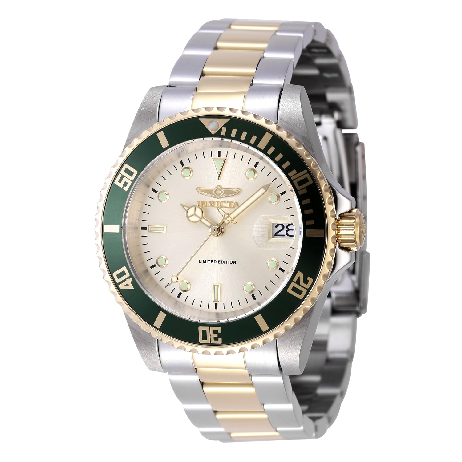 invicta-pro-diver-herren-automatikuhr-40mm-silber-grau-edelstahl image 2