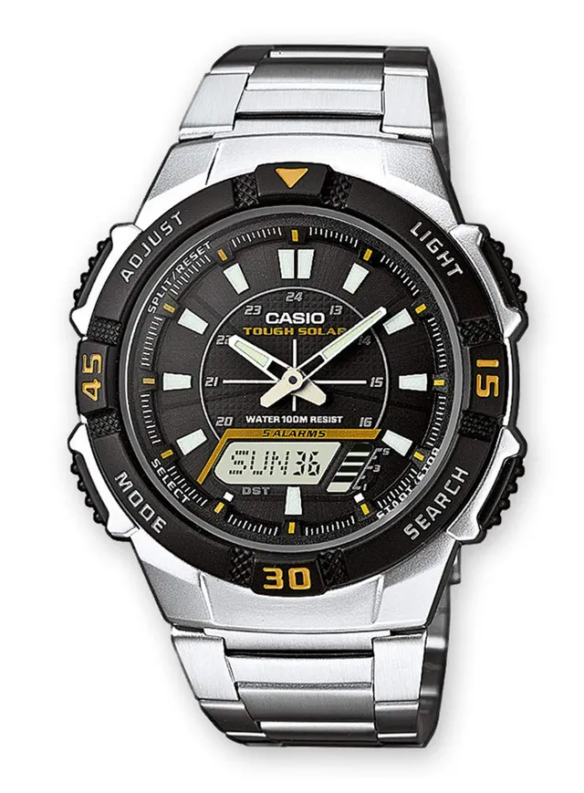 casio-collection-aq-s800wd-herrenuhr-edelstahl-solar-silber image 1