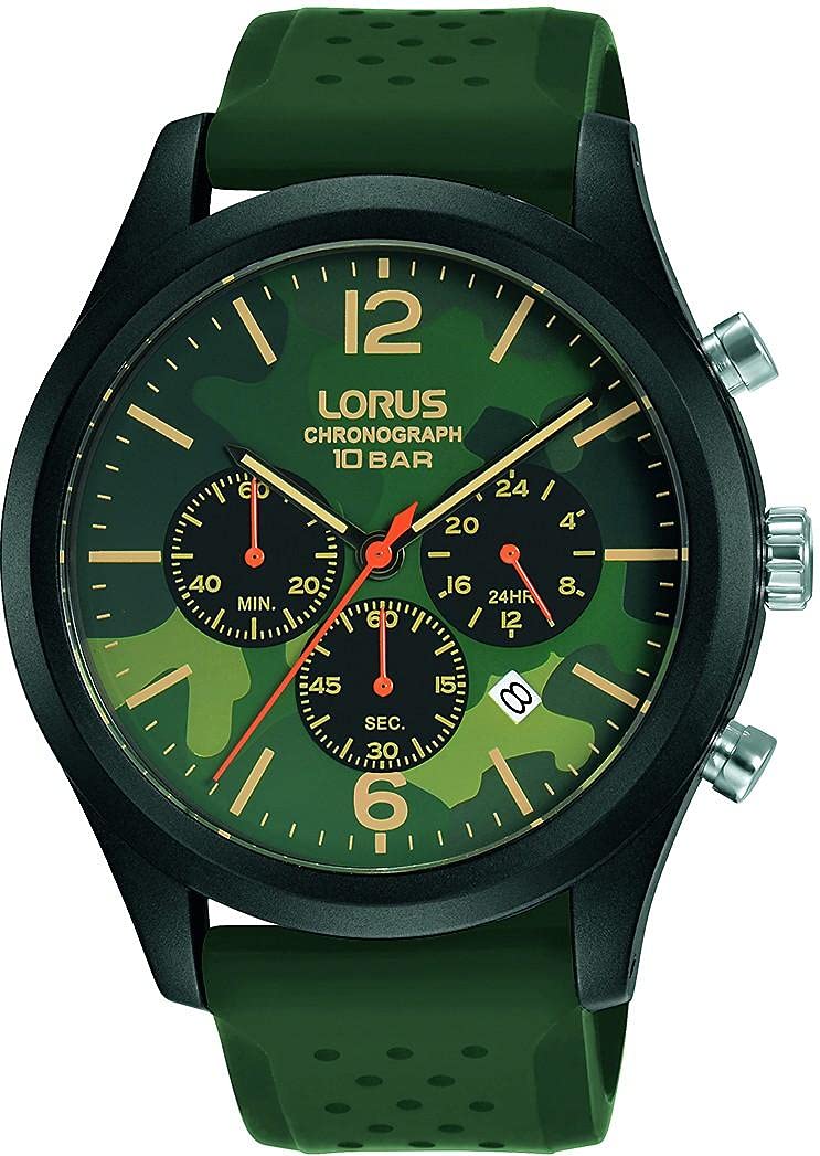 lorus-sport-rt399hx9-herrenuhr-chronograph-silikon-schwarz image 2