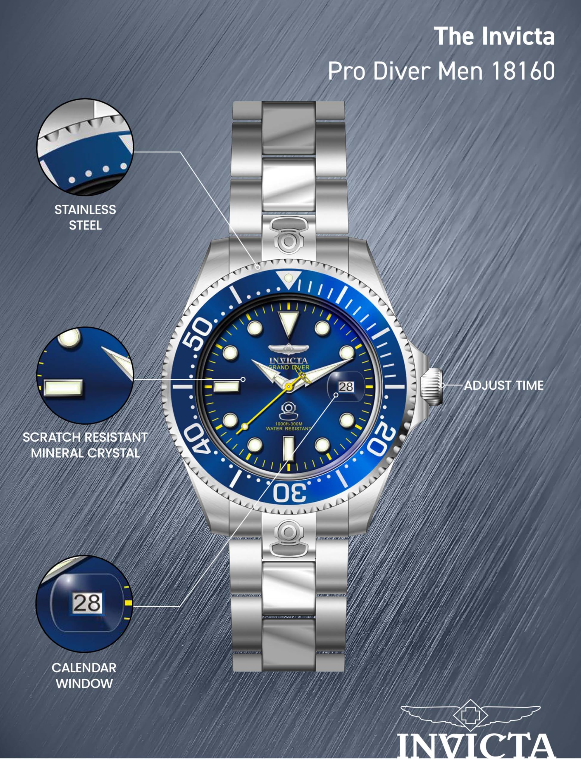 invicta-pro-diver-herrenuhr-automatik-blau-silber-47mm image 4
