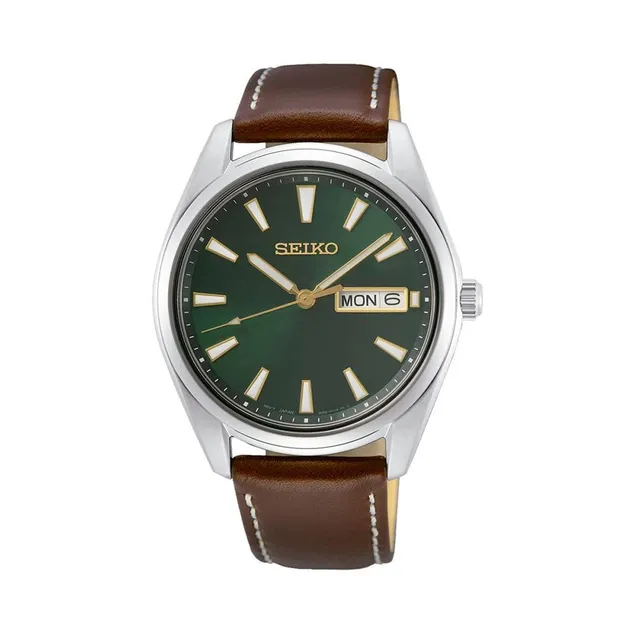 seiko-classic-sur449p1-herrenuhr-leder-quarz-edelstahl image 1