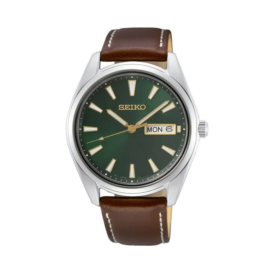 seiko-classic-sur449p1-herrenuhr-leder-quarz-edelstahl image 1