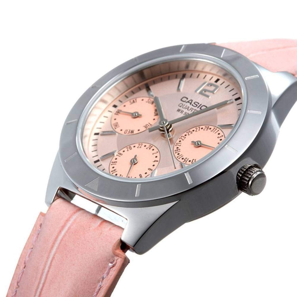 casio-collection-ltp-2069l-damenuhr-leder-analog-gold image 4