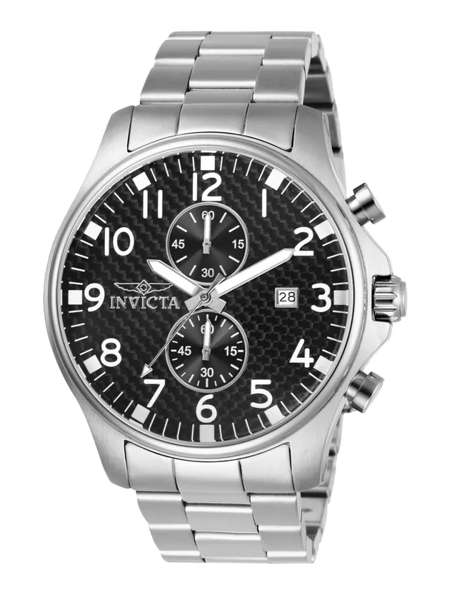 invicta-specialty-herrenuhr-48mm-silber-schwarz-quarz image 1