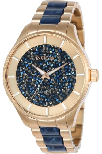 invicta-angel-damenuhr-40mm-ros-gold-blau-edelstahl image 7