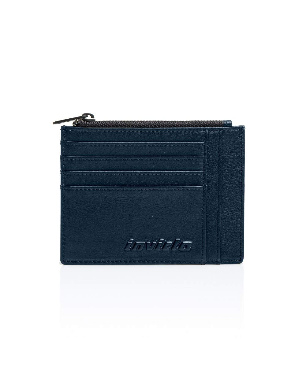 invicta-accessories-kartenetui-leder-blau-mit-m-nzfach image 1
