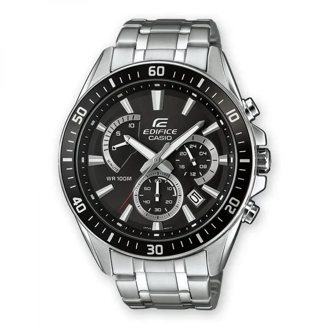 casio-edifice-herrenuhr-edelstahl-10-bar-silber image 1